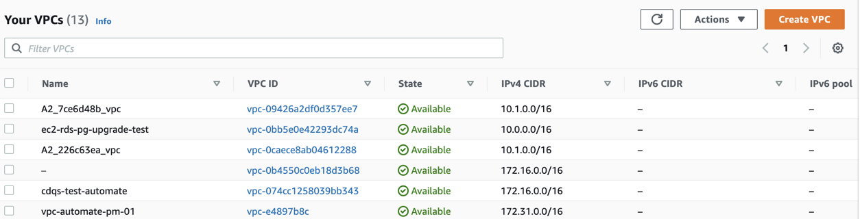 Using Existing VPC